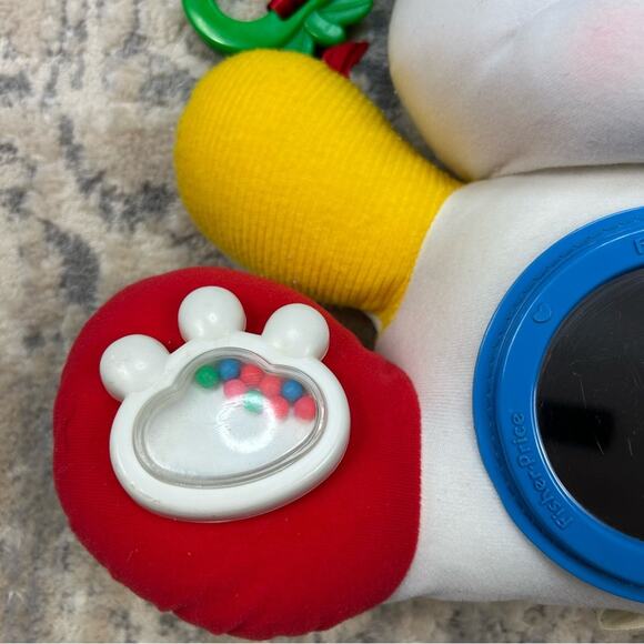 Vintage Fisher Price 1992 Discovery Busy Bear Plush Baby Toy Stuffed Animal - Picture 3 of 7